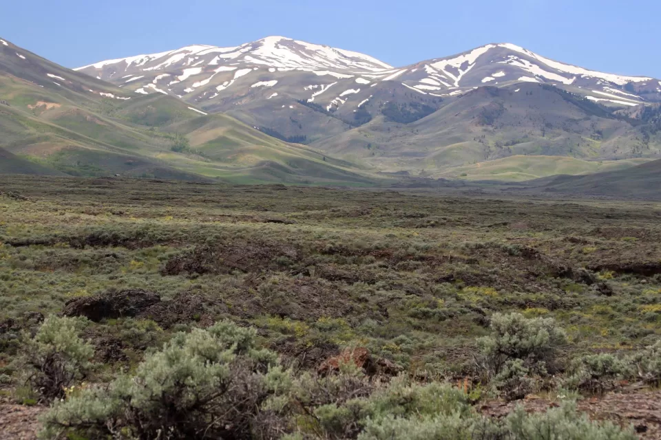 Landscape near the Craters of the Moon in South Central Idaho